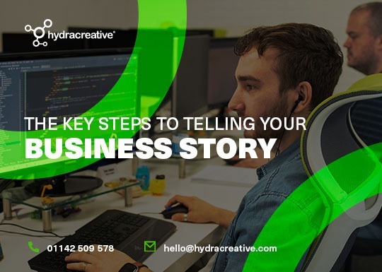 The key steps to telling your business story second underlaid image
